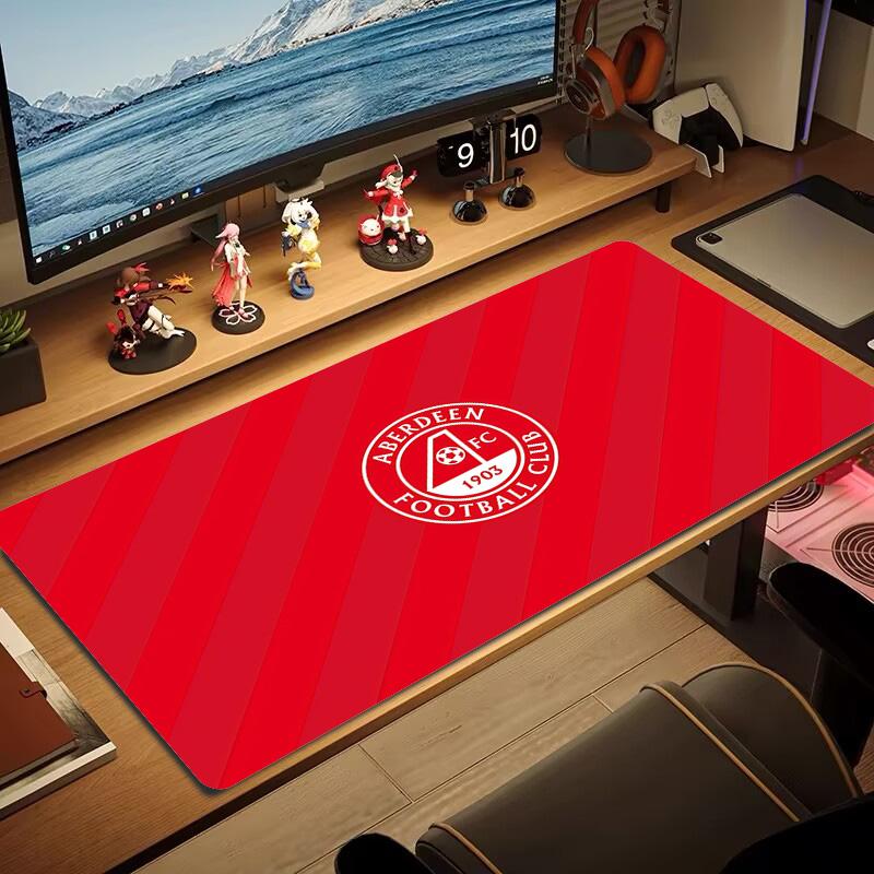 Aberdeen Football Club Print Cushion Non-slip Laptop Tablet Big Mousepad XXL Mat Mini PC Playmat With Lock Edge