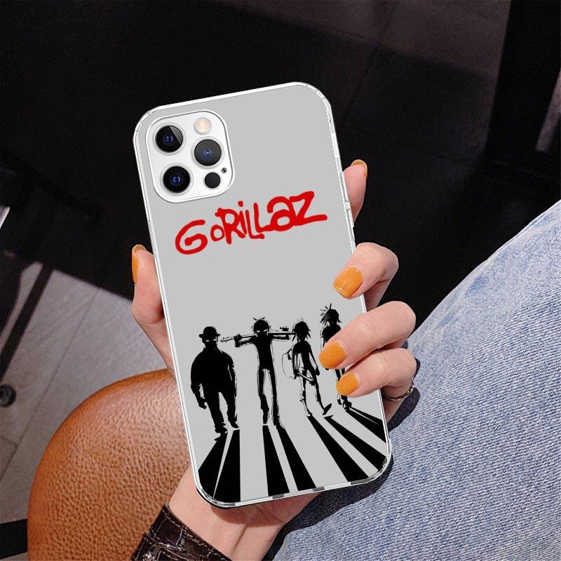 Gorillaz Anime Phone Case For iPhone 17 Air 16 Pro Max 16E 15 + 14 Plus 11 12 13 Mini 7 8 SE Gift Print Cover Fundas 17 Air 16 P