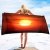Sun Print Microfiber Beach Towel Large Quick Dry Sand Proof Absorbent Towel for Adult Travel Swimming