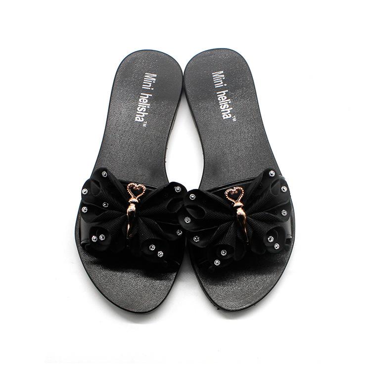 Zapatillas de mujer PU Bow Summer Beach Shoes Female Flat Casual Solid  Sandalias outdoor Sweet Slippers comprar a buen precio — entrega gratuita,  reseñas reales con fotos — Joom