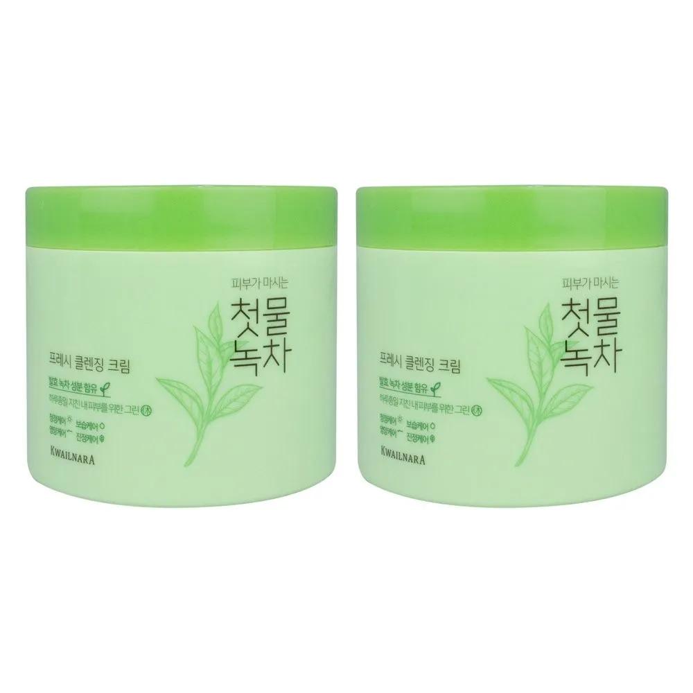 KWAILNARA First Harvest Green Tea Fresh Cleansing Cream 300g 1+1