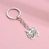 New Year 2022 Chinese Zodiac Tiger Keychains Festival Ornament Animals Tiger Head Tiger Keyrings