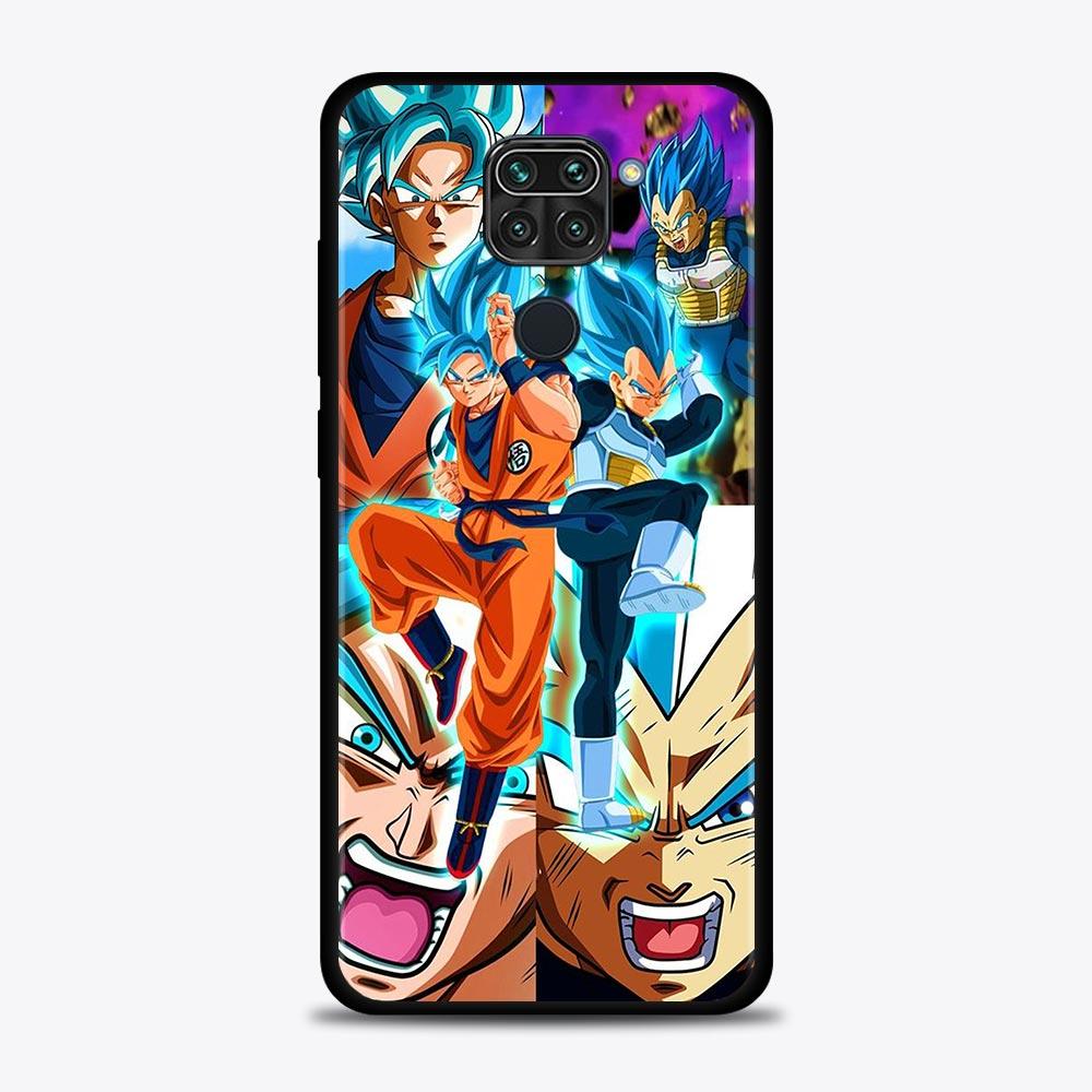 Telefonfodral för Xiaomi Redmi Note 11 10 8 Pro Cover 9s 11T 9t 8t 8 7 för Redmi k40 10 9 9a 9c Funda Anime Dragon Ball Super Goku