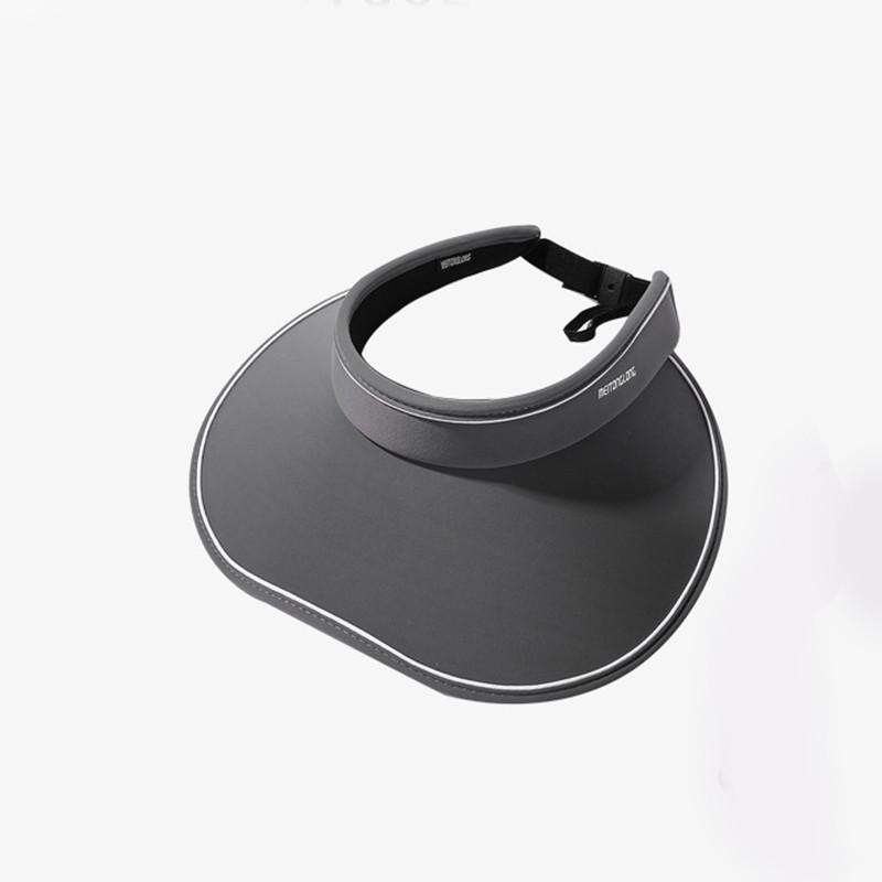 

Chic Letter Print Sun Hat For Women With Large Brim Anti-uv Breathable Windproof Cap сірий колір