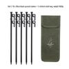 OEING 30cm Steel Tent Pegs Kit with Oxford Carry Bag