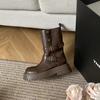 Thick-soled heightening retro Maillard brown Martin boots for women's new autumn and winter versatile short boots for children