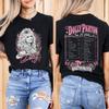 Dolly Parton Tričko Vintage Květinové Motýl Černé Tričko Country Legenda Grafika