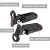 Motorcycle Bike Scooter Rear Passenger Foot Peg Footrest Pedal Bracket Stand Support Kit