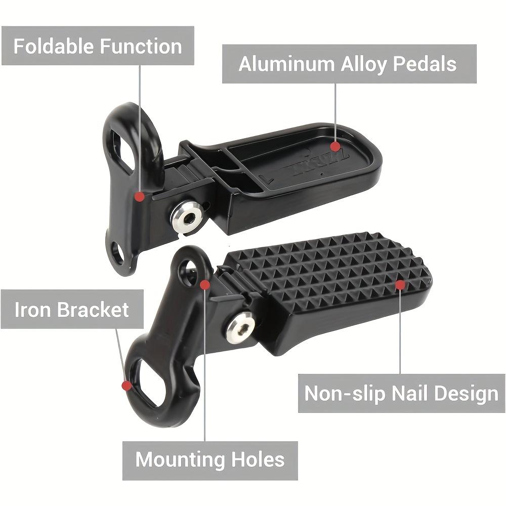 Motorcycle Bike Scooter Rear Passenger Foot Peg Footrest Pedal Bracket Stand Support Kit
