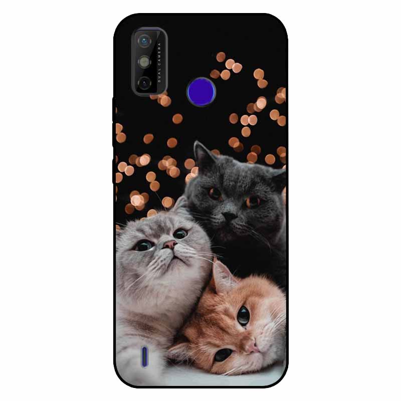 For Tecno Spark 6 GO Case Shockproof Soft Silicone TPU Back Cover For Tecno Spark 6 Go Phone Cases Spark6 GO Case Cute Cartoon