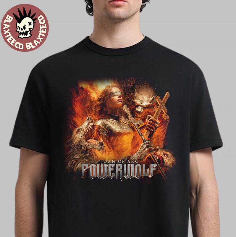 Powerwolf Жанна д Арк Арт Унисекс Футболка Размер S5XL Унисекс Футболка XXL