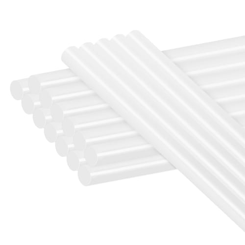 

Набір з 20 прозорих клейових стрижнів гарячого розплаву, 7 мм x 100 мм, Міцний клей для клейових пістолетів, Високотемпературні клейові пістолети, Гнучкі, Без запаху, Швидковисихаючі, Re