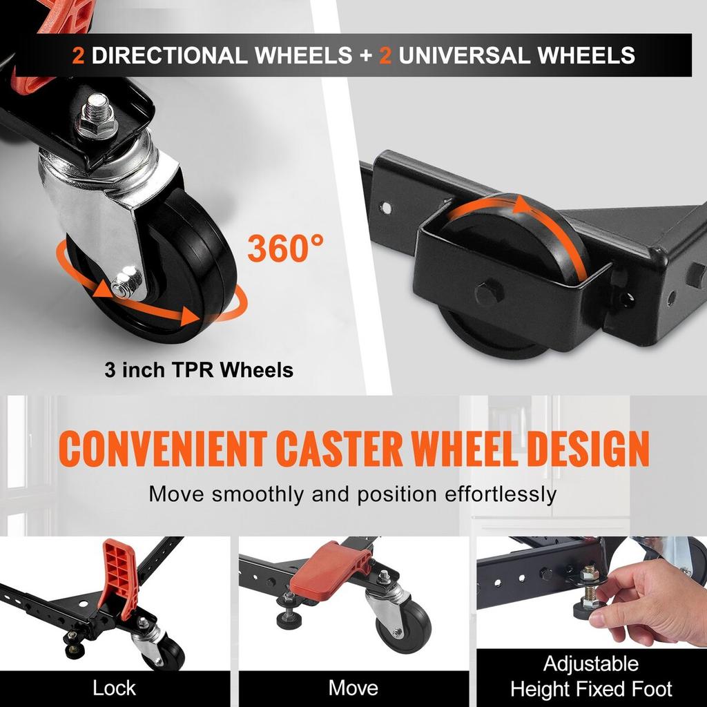 Mobile Base Heavy Duty Universal Stand 500 Lbs Capacity For Tools Machines