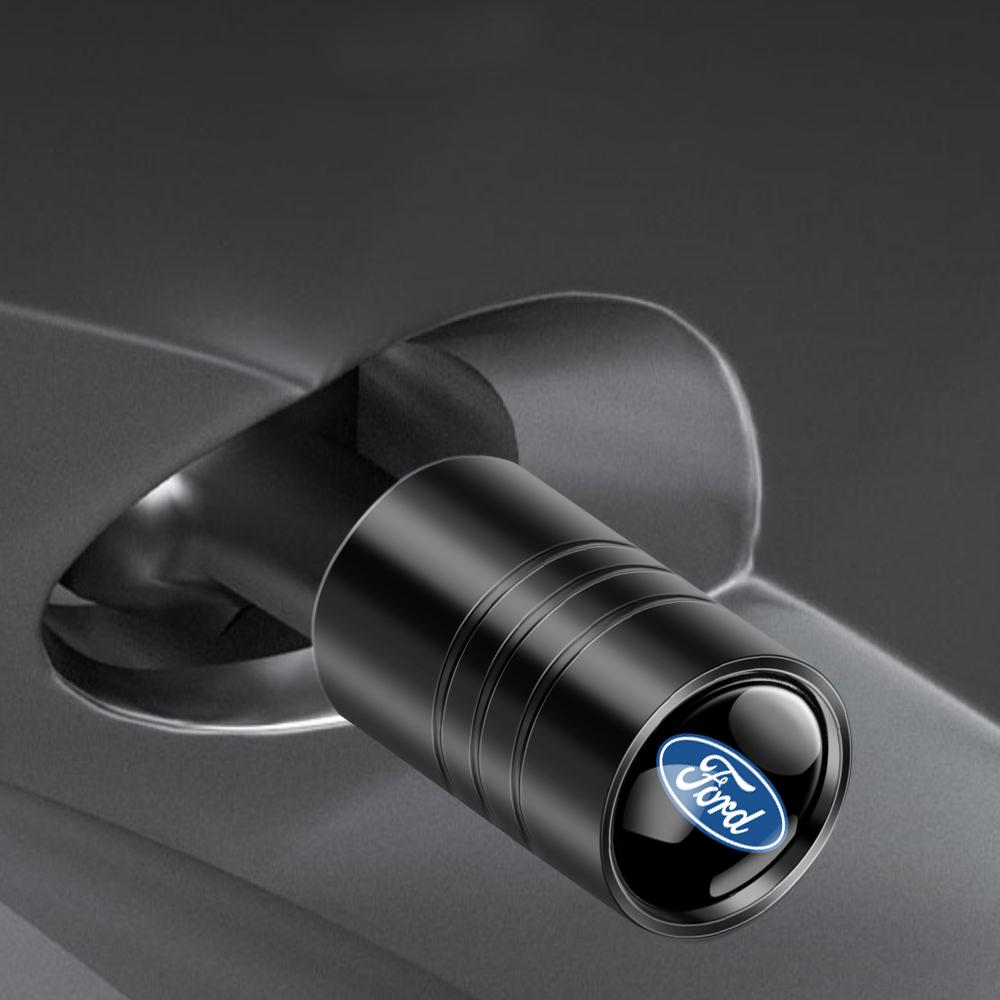 4Pcs Aluminum Car Wheel Tire Valve Caps Air Tyre Stem Cover Accessories For For Ford Focus MK2 Fiesta Mondeo Galaxy Falcon ST RS