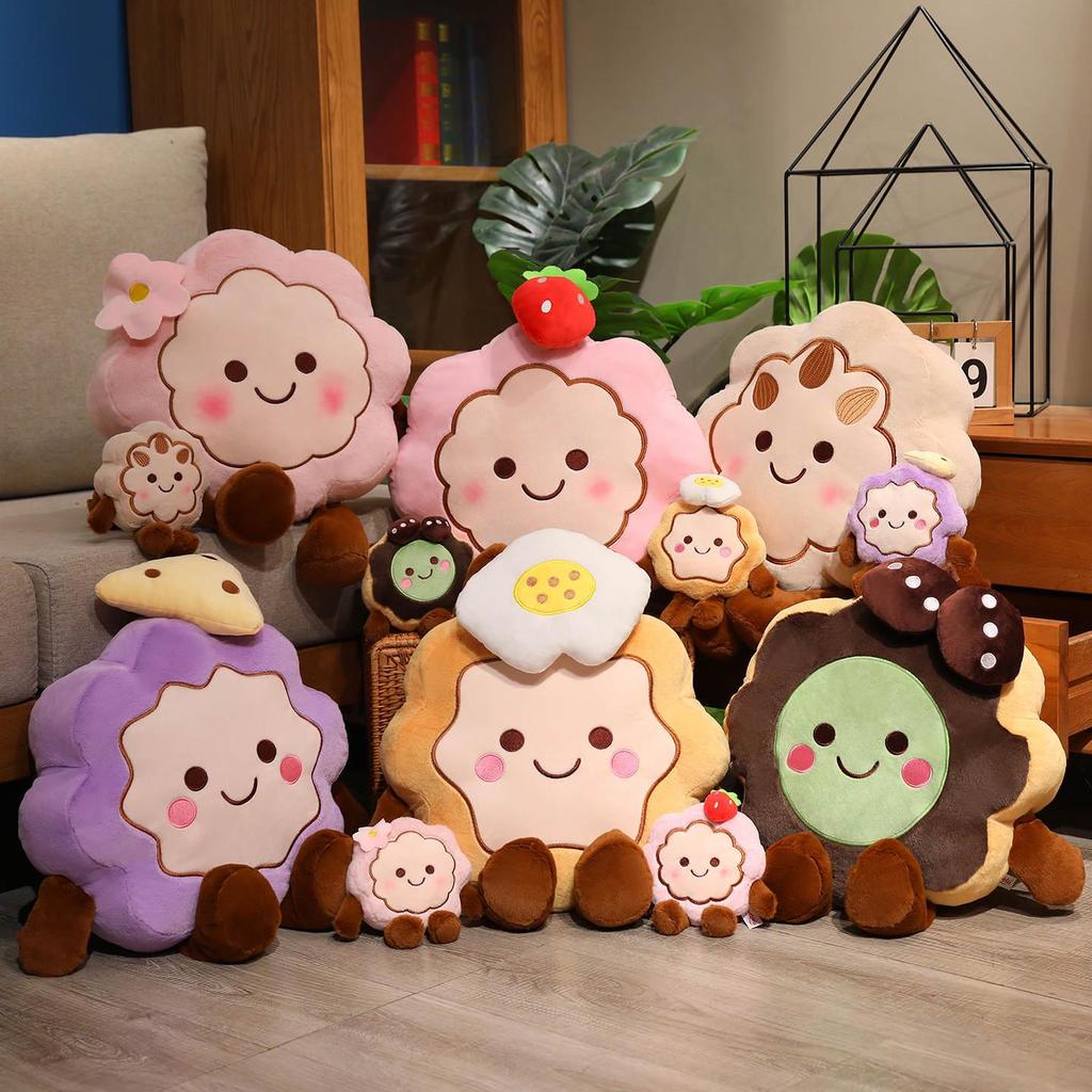 Cartoon Mooncake Plush Pendant - Mid-Autumn Festival Charm Gift for Girls
