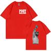 Singer P-Posts M-Malones Print Graphic TShirt Men Hip Hop Fashion Short Sleeve Tshirt Retro Oversize Women Cotton Tee Streetwear