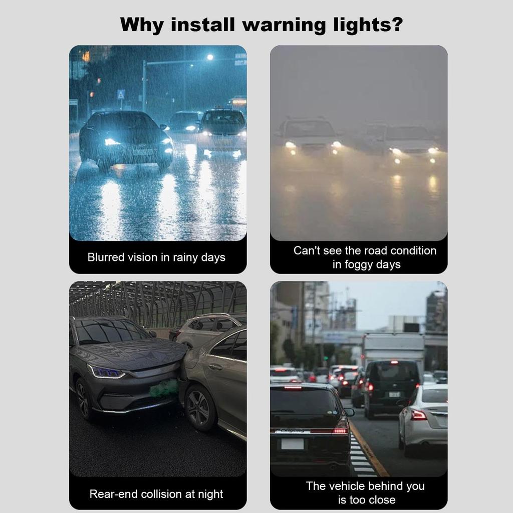Solar LED Light for Car, Solar LED Light for Car - Motorbike Lights, LED