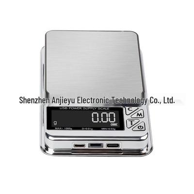 USB Rechargeable Dual Range Gold Jewelry Scale – 0.001g Accuracy, Flip-Open Design, 7 Measurement Units