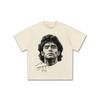 Maradona Star Printed Short-sleeved T-shirt Men's American Fashion Brand Loose Round Neck Pure Cotton Casual High-quality Tee