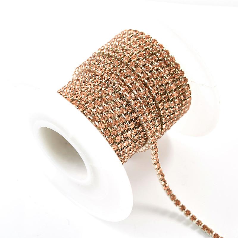 Crystal Rhinestone Chain, Glass Dense Claw Chain, Clothing Accessories Diy Wedding Accessories, Decorative Accessories