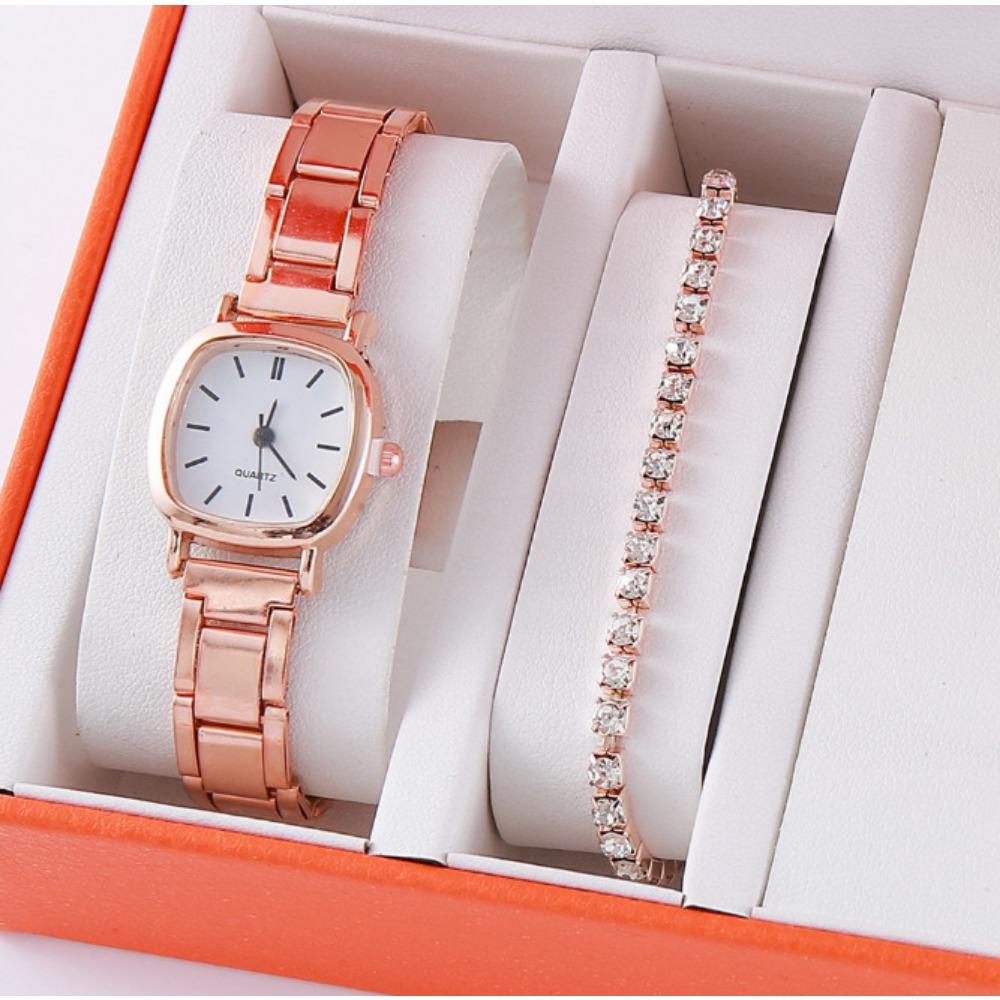 Quartz Watch Gypsy Ladies Full Diamond Steel Belt Quartz Watch, Sparkling Roman Numeral Watch