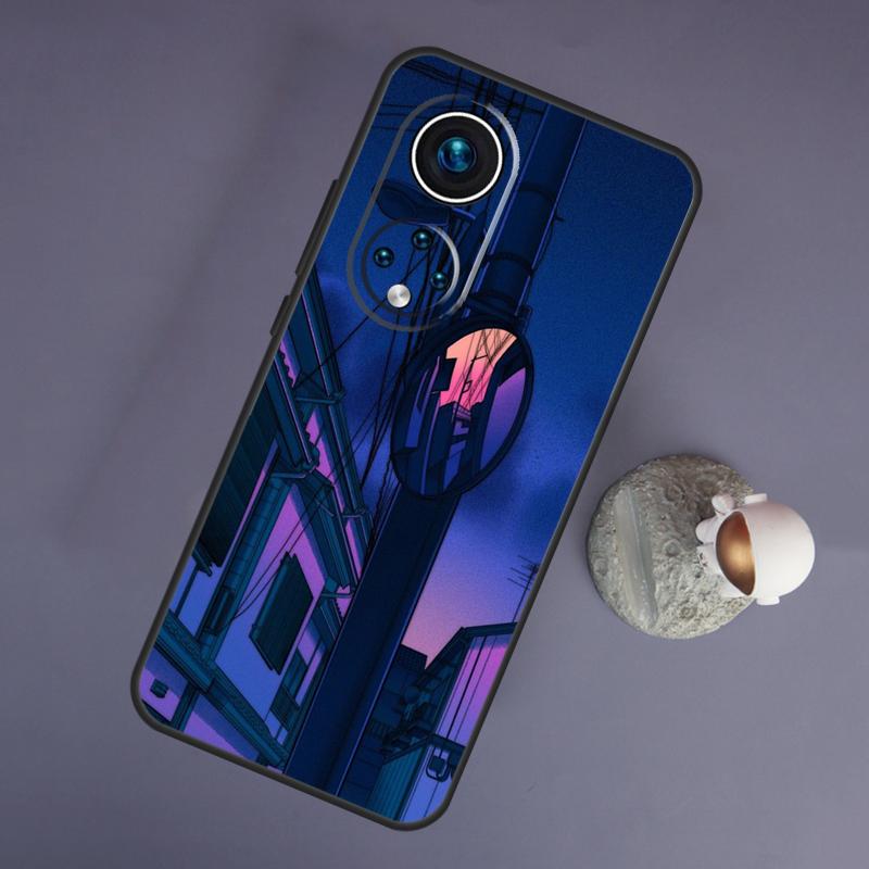 Pastel Japan Kyoto City For Huawei Honor Magic 5 Lite 70 50 X8 X9 a P20 P30 P40 P50 P60 Pro P Smart Nova 9 5T Case