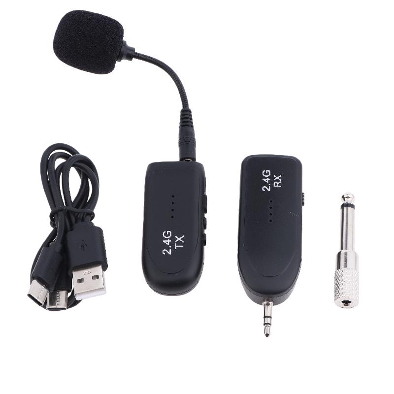 1 Set Hd Sound Quality Wireless Microphone Audio Amplifier Headset Microphone For Speaker Bluetooth Wireless Microphone Kit
