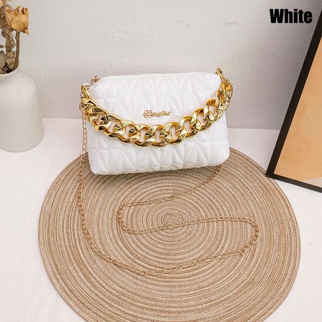 Fashion Women Girls Shoulder Bags Chain Handbags PU Leather Female Large Capacity Casual Crossobdy Clutch Purse