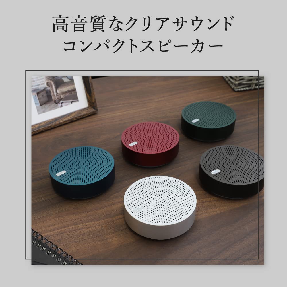 Owltech Wireless Up to 15 Hours of Bluetooth Wireless Stereo Speaker, Playback, Hands-Free Calling, 5.0, Mode, Aluminum, Black, OWL-BTSP03S-RBK