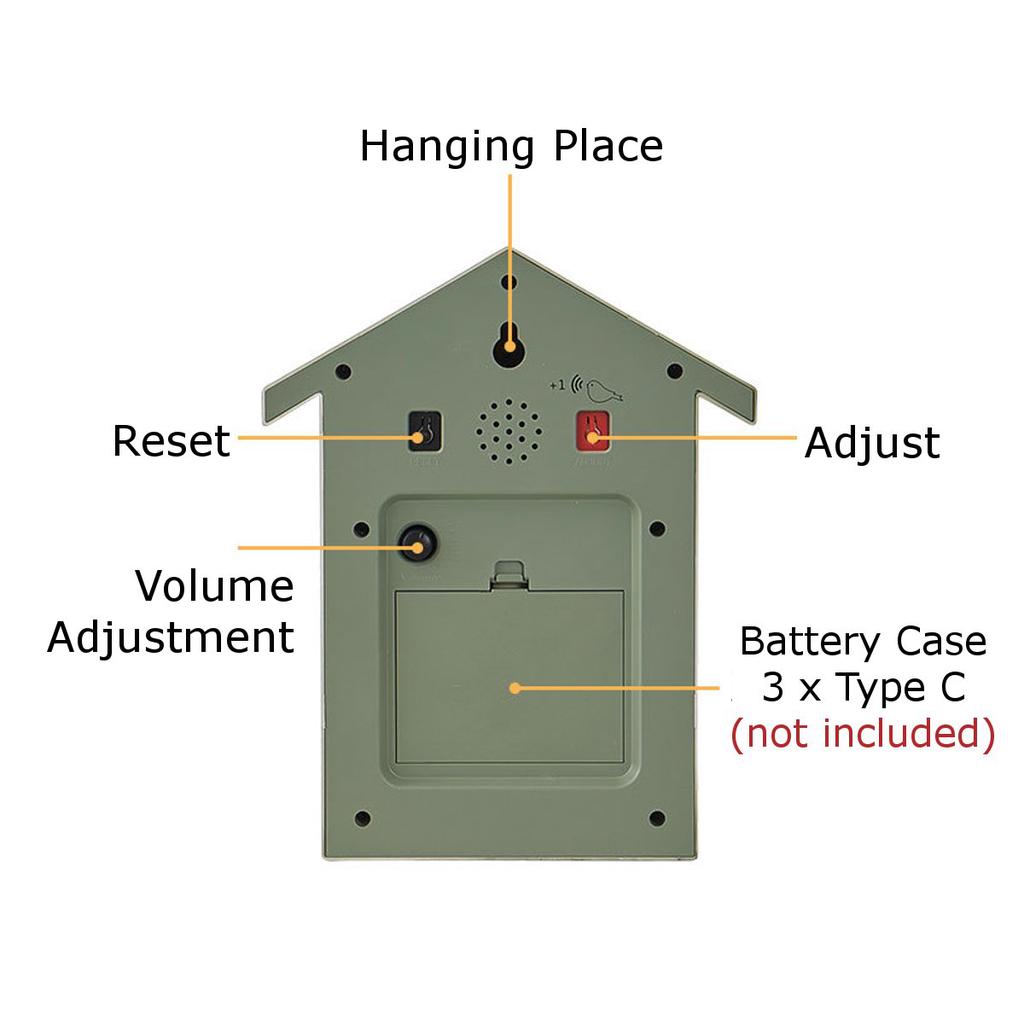 Nordic Style 10inch Cuckoo Wall Clock - Modern Minimalist Bird Chime Clock for Stylish Home Decor & Living Room Decoratio