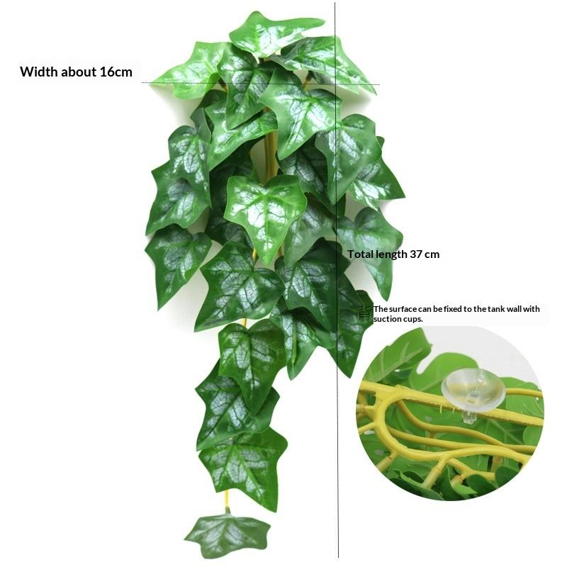 Simulation Fish Tank Landscaping Colorful Rattan Cane Reptile Pet Feeding Box Decoration Fish Tank Aquarium Landscape Decoration