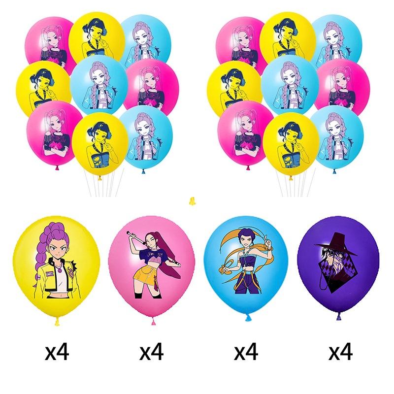 Baloane de Petrecere Vânător de Demoni Kpop Decor de Petrecere Tematică Huntrix Accesoriu de Petrecere Bandă Accesoriu Baloane de Decorațiune Anime