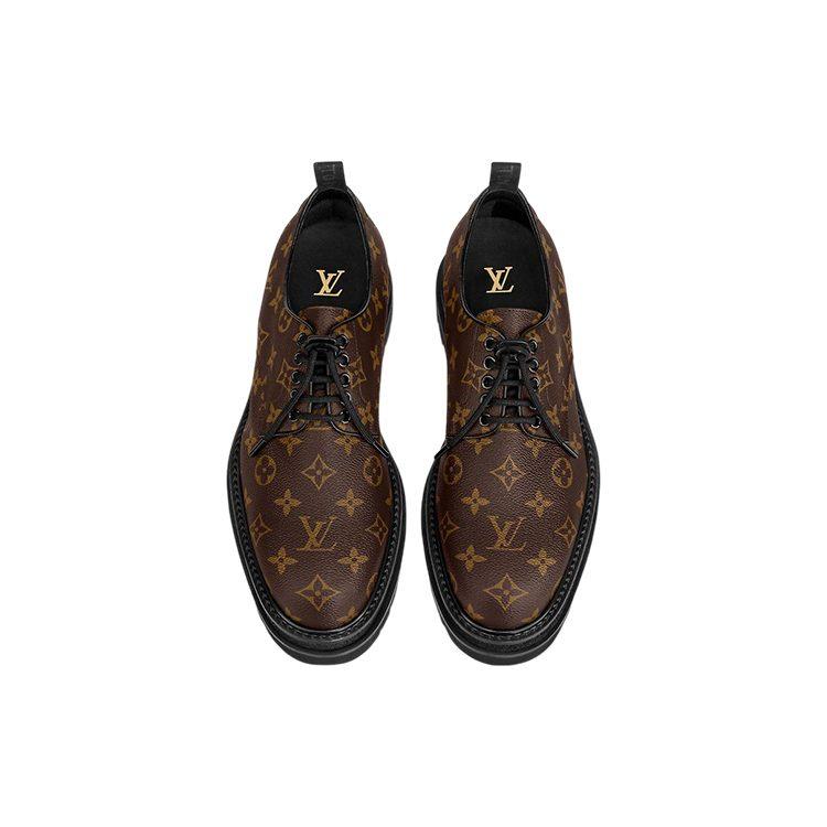 LOUIS VUITTON Black Ice Derby Shoes 'Black Brown Monogram' 1A8FUZ