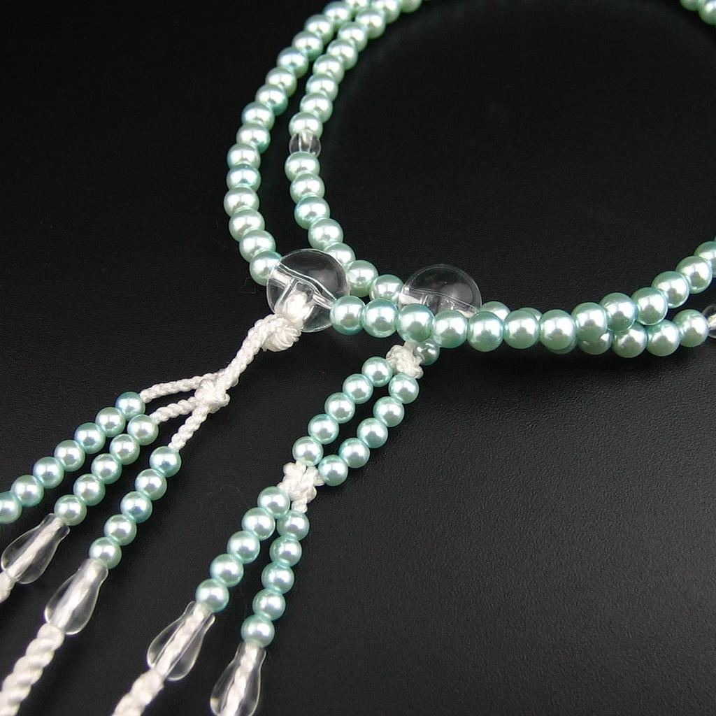 Myorenka Soka Gakkai Prayer Pearl Prayer Beads for Women and Small New Crystal Ball SGI Prayer Beads White Ball Beads, Children, Size, Finish, Tassel,