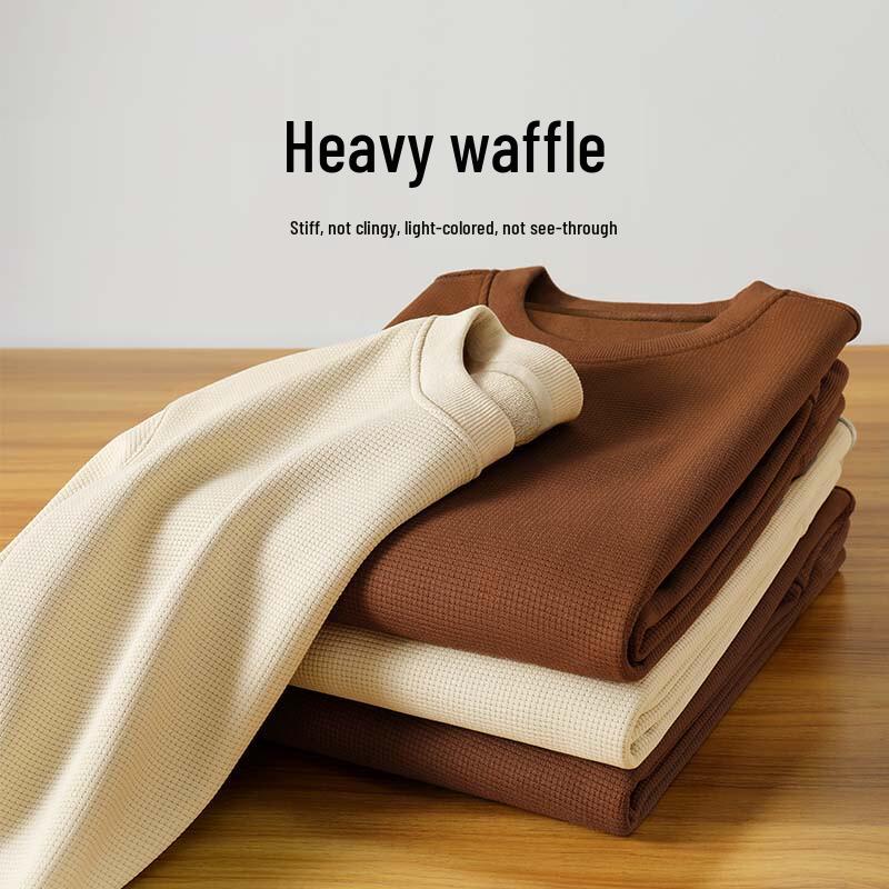 Jeanswest Men's Waffle Knit Cartoon Cat Graphic Hoodie