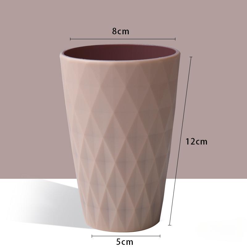 Double-layer Mouthwash Cup Soft Rubber CoatingCouple Brushing Cup Washing Cup Plastic Toothbrush Cup