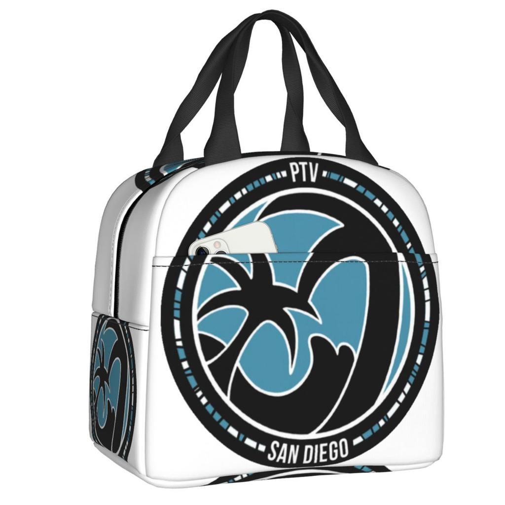 Custom Rock Band Pierce Veil Insulated Lunch Bags for Work School Leakproof Thermal Cooler Lunch Box Women Children