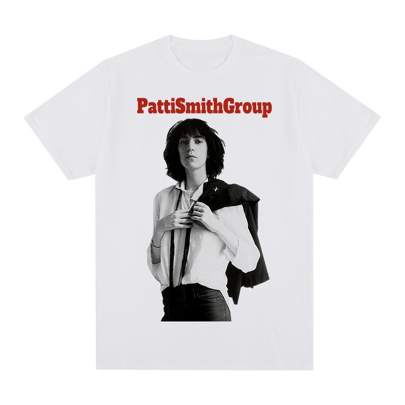 Patti Smith Group Vintage Tshirt European American Y2k Cotton Men T shirt New Tee Tshirt Womens Tops S