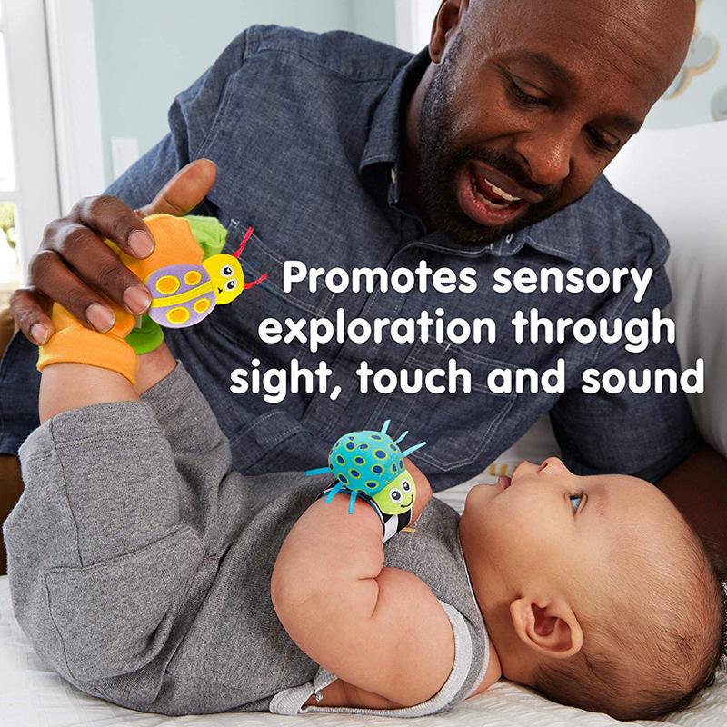 Pädagogisches Baby-Rassel-Armband & Socken-Set für Neugeborene (0-1 Jahr)