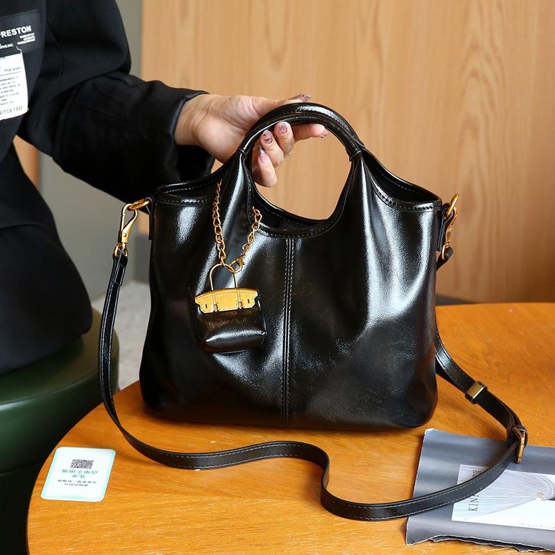 Women's Foreskin Handbag Feel Tote Bag Simple Casual One-shoulder Crossbody Bag