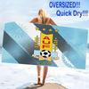Uruguay Celeste Football Print Beach Towel, Large Soft Quick Dry Towel for Beach Camping Swimming