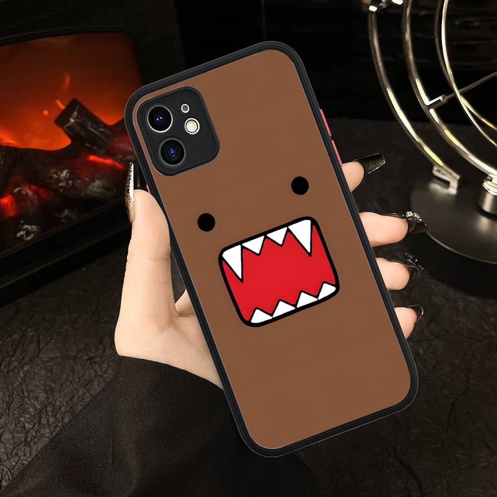 Cute Domo-Kun For IPhone 11 12 13 14 15 16 Pro Max Plus Matte Translucent Phone Cover