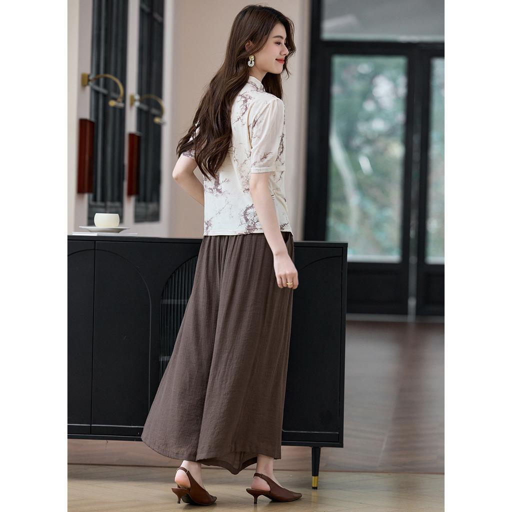 Women's Short-Sleeved Casual Pants Two-Piece Set