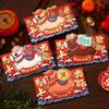 4pcs Horse Year Red Envelope Bag Cartoon New Year Red Packet Blessing Hongbao  Wedding