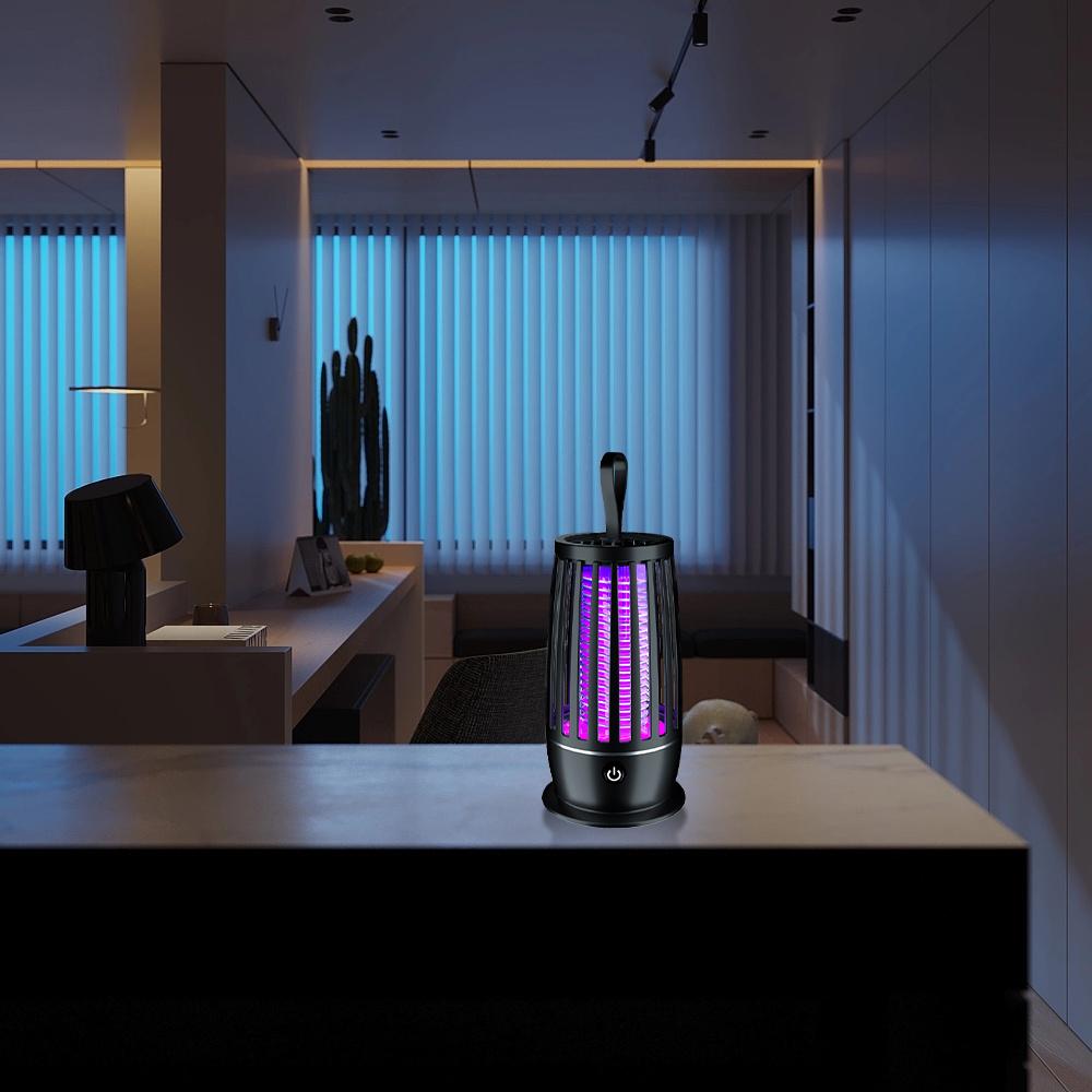 USB Rechargeable Mosquito Killer Lamp Portable,Indoor Outdoor Use,Quiet Operation Ideal for Bedroom,Office,Camping,Essential Summer Mosquito Repellent