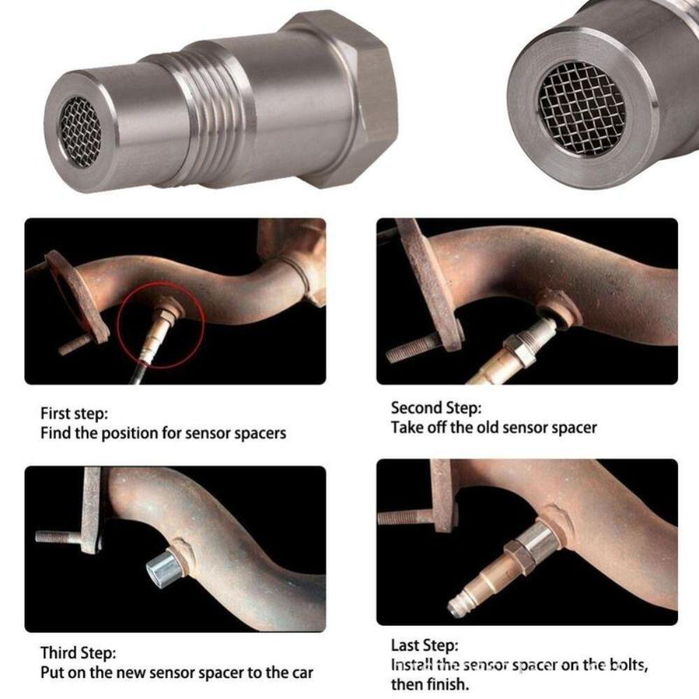 Built-in Three-way Oxygen Sensor Adapter Catalytic Converter for Automotive Accessories