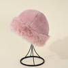 Autumn and winter ladies hat teddy plush bucket hat fashion versatile basin hat warm hat