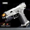 Mini Gx4 Toy Gun Continuous Shell Throwing Macara Education Gun Soft Bullet Launcher BlowBack Airsoft Small Pistol Kids Gift