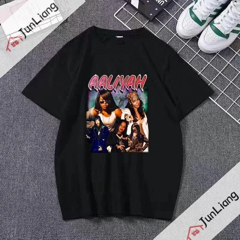 2023 New Princess-Aaliyah Tshirt Unisex Hip Hop Leisure Street Apparel  Unisex Women Fans Gift T-Shirt