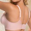 Silky Glossy Seamless Tank Bra for European Plus Size Women Padded Adjustable Thin Straps Gathered Daily Intimates
